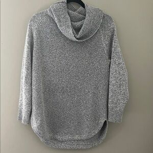 Hilary Radley Women's Gray Knit Turtleneck Sweater